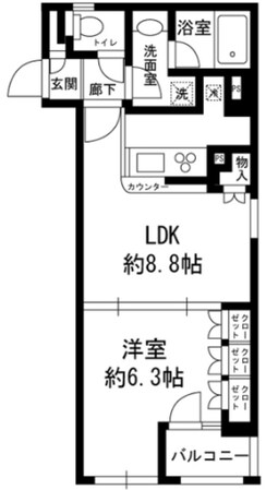 菱和パレス西麻布の物件間取画像